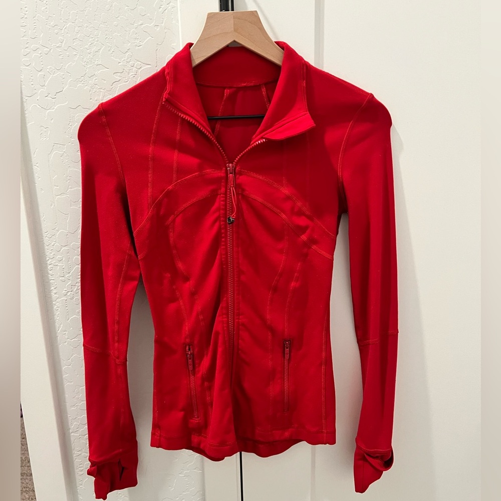 Lululemon red define jacket